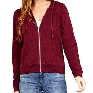 Burgundy Terry Jacket 1X